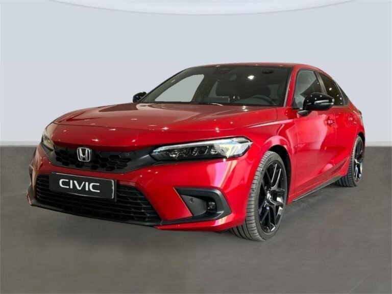 automoviles honda en concesionario iluminado