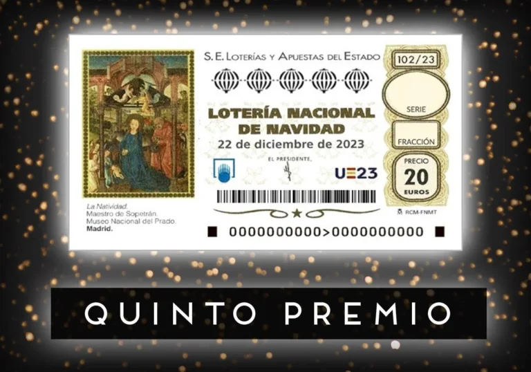 boleto de loteria con fondo festivo
