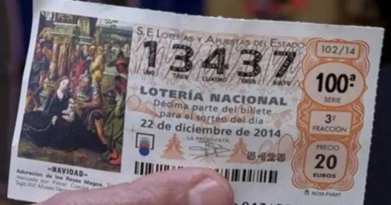 boleto de loteria con numeros ganadores