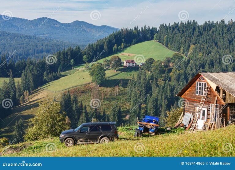 cabanas con vista al paisaje montanoso