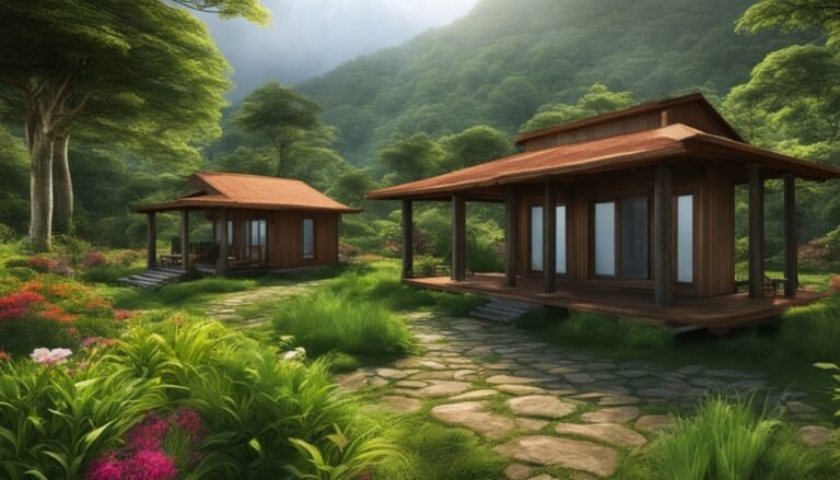 cabanas en un entorno natural y tranquilo