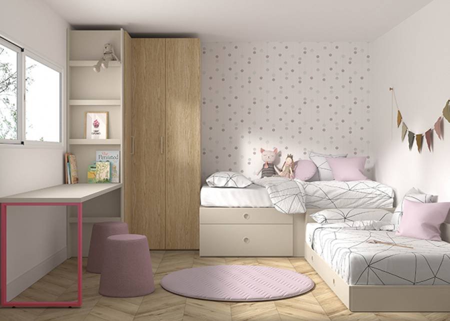 Qué beneficios ofrecen las camas en L para niños en su habitación