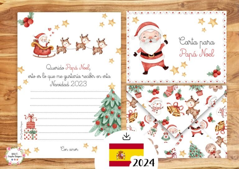 carta de papa noel en un entorno navideno 1