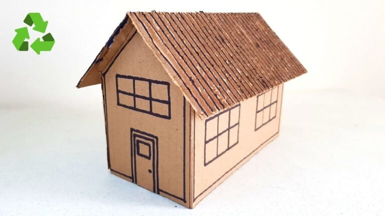 Cómo hacer una casita para niños con materiales reciclados 22 casita de ninos hecha con carton reciclado