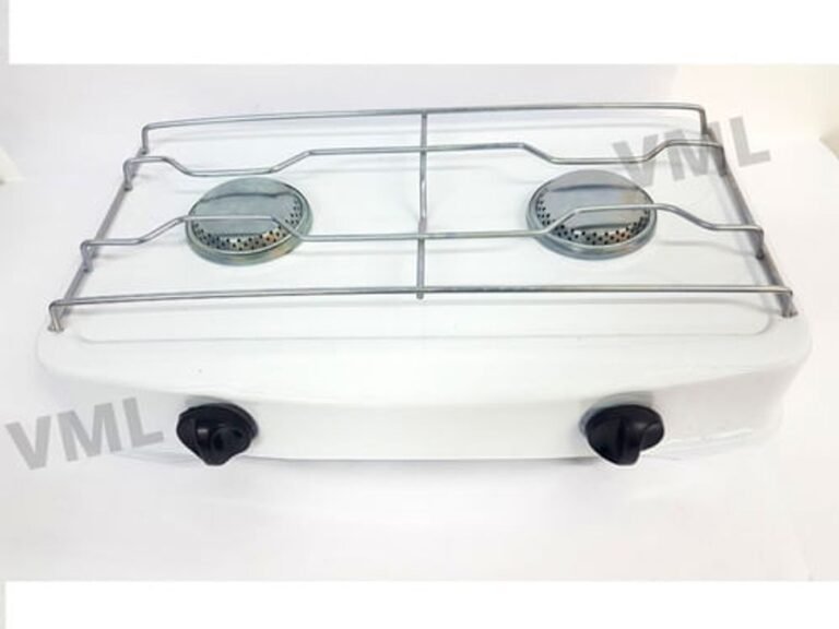 cocina de dos hornallas en un mercado