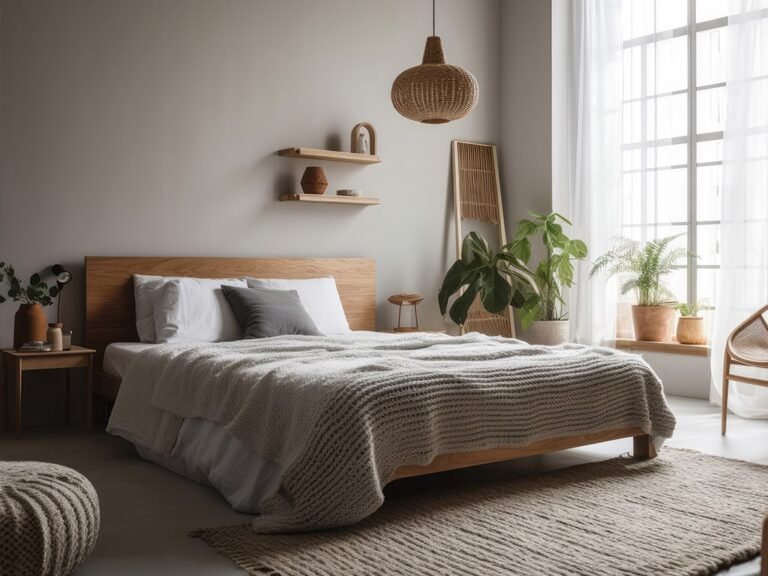 colchon comodo en dormitorio acogedor