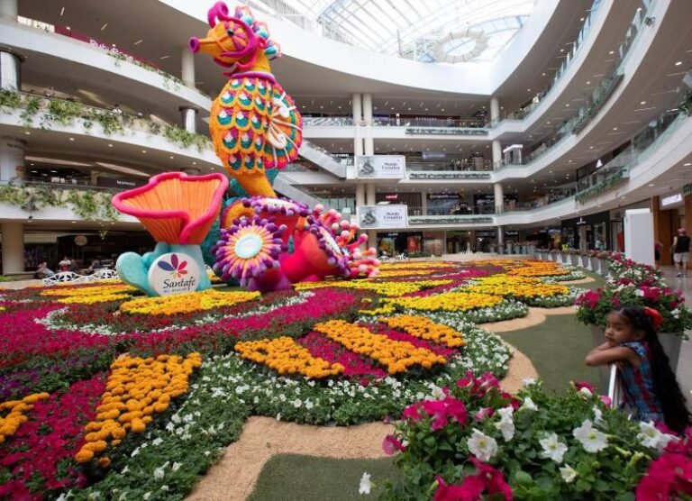 coloridos mercados de flores en santa fe