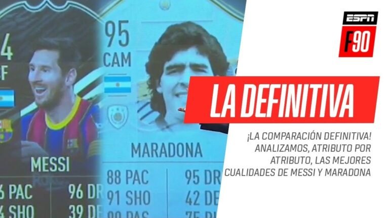 comparativa entre messi y maradona