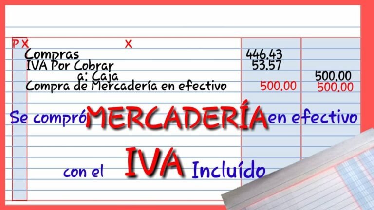 compras con iva y dinero en efectivo