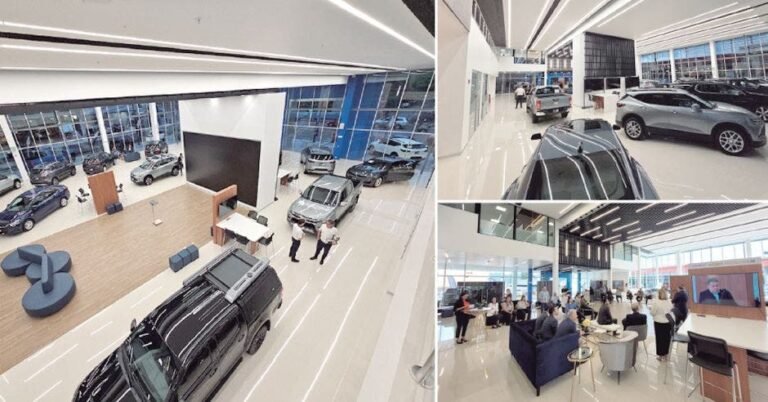 concesionario chevrolet moderno y acogedor