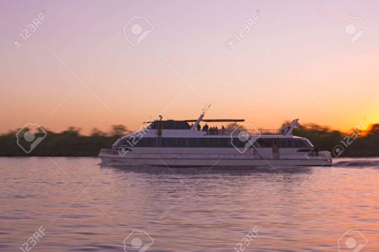 crucero navegando por el rio de la plata