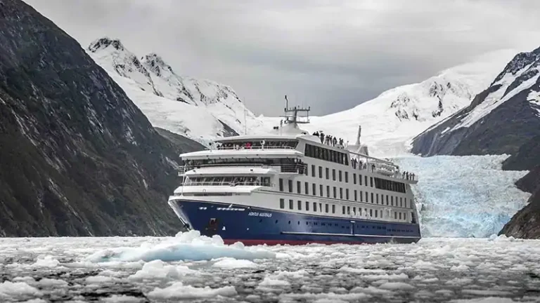 crucero navegando por el sur argentino