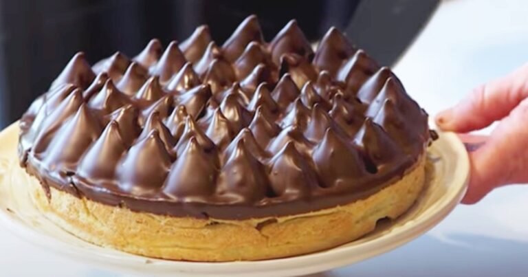 deliciosa chocotorta en un plato decorativo
