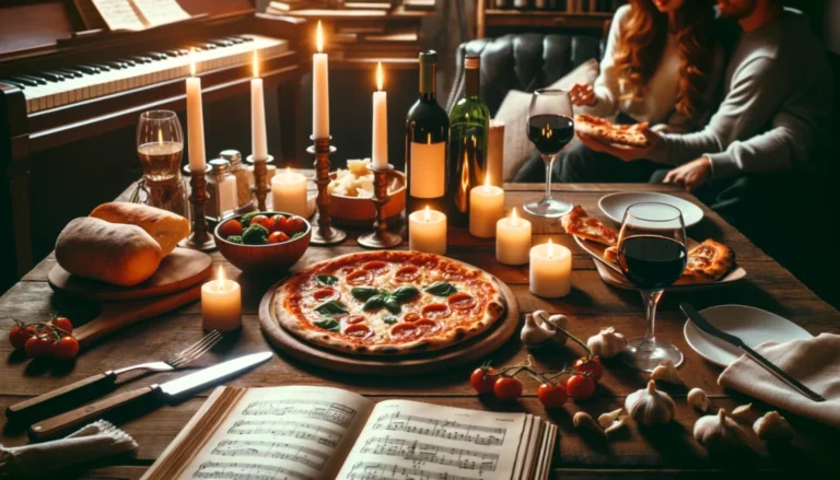 deliciosas pizzas sobre una mesa familiar