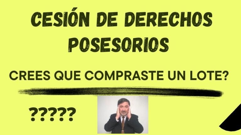 Se puede escriturar un terreno si solo tengo derechos posesorios 21 derechos posesorios sobre un terreno