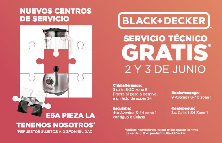 electrodomesticos black and decker en reparacion