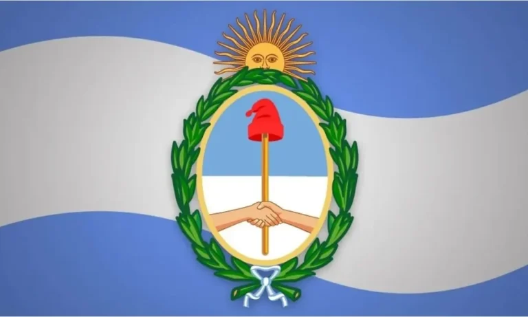escudo de argentina con datos digitales