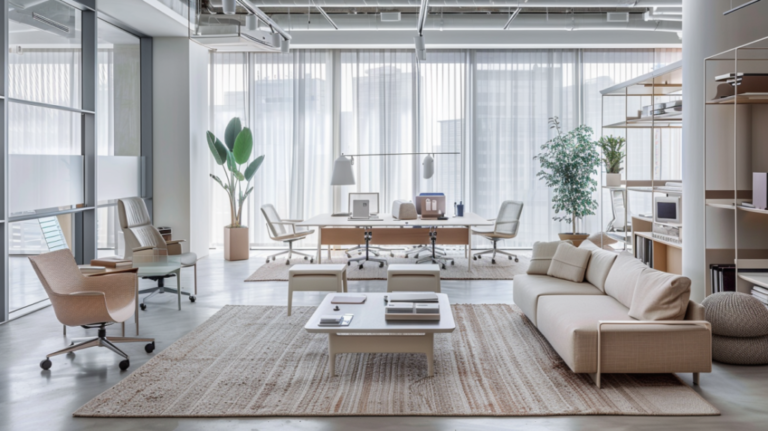 espacio de oficina minimalista y organizado