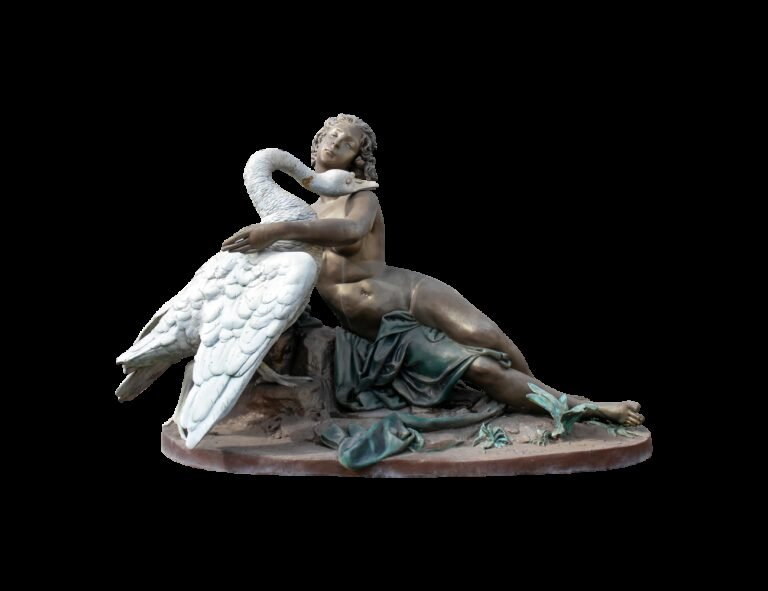 estatua de leda con el cisne