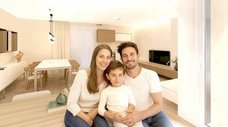 familia disfrutando de luz y gas en casa