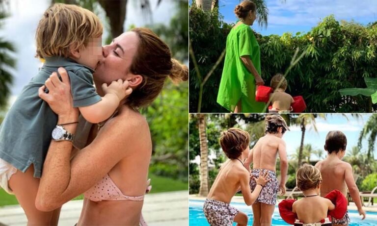 familias disfrutando en la playa del bono