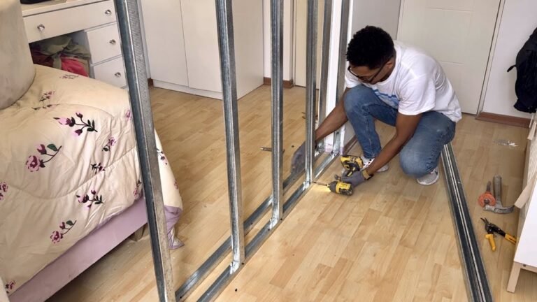 habitacion dividida con paneles de durlock