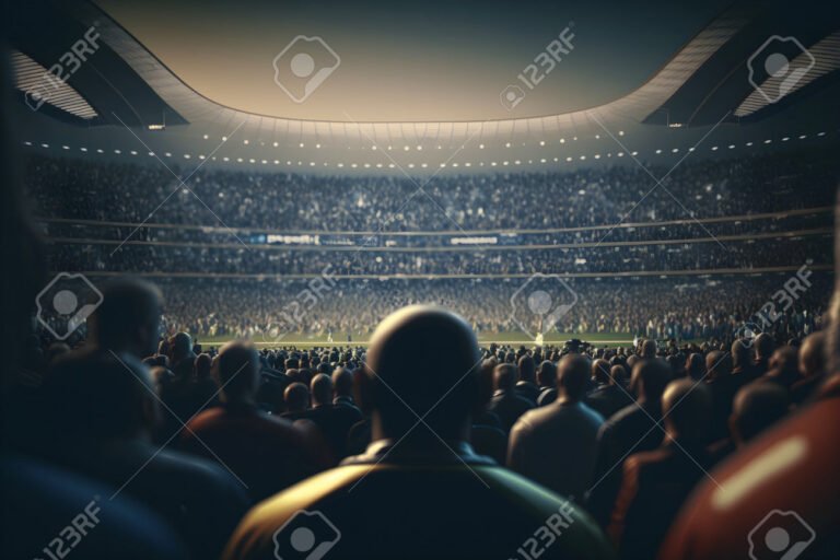 hinchas celebrando en un estadio vibrante