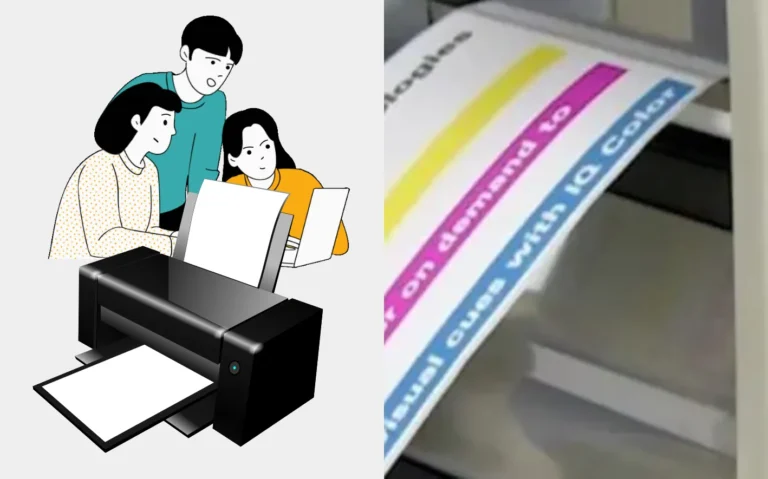 impresora trabajando en color vibrante