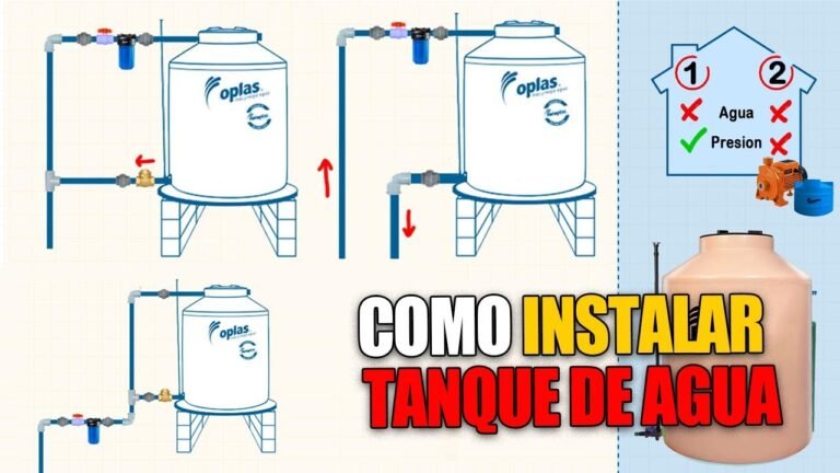 instalacion de tanque de agua en casa
