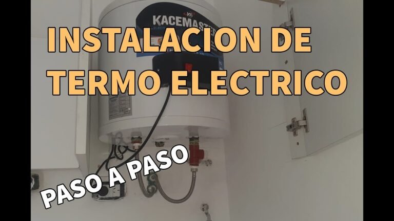 instalacion de termotanque electrico en casa