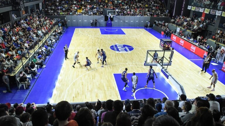 jugadores disfrutando en cancha cubierta