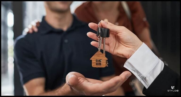 llave y casa simbolizando seguridad y confianza