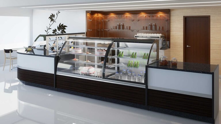 luces led iluminando heladeras exhibidoras