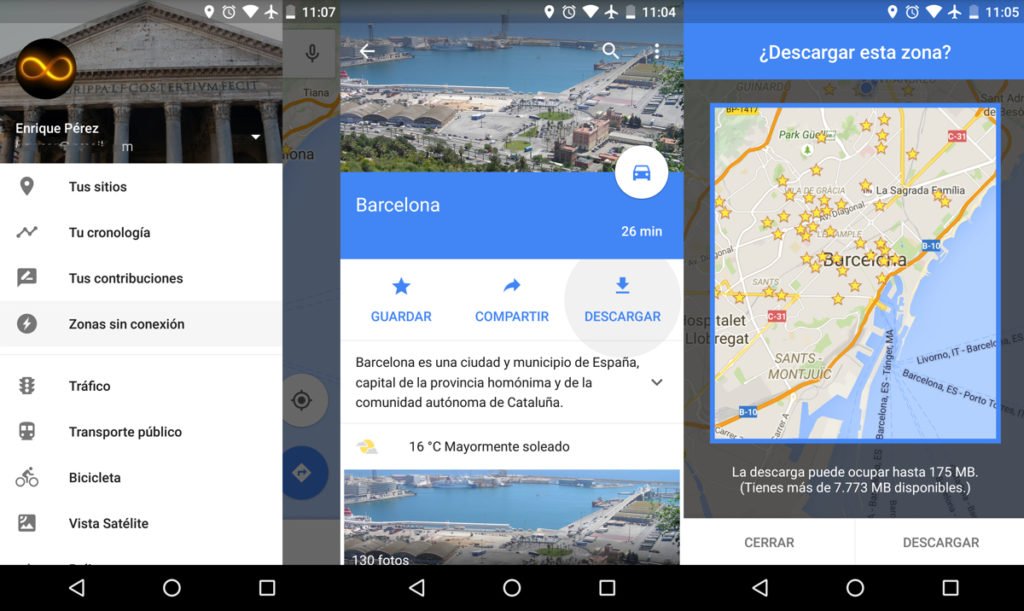 Cómo usar Google Maps sin conexión a Internet en tu dispositivo