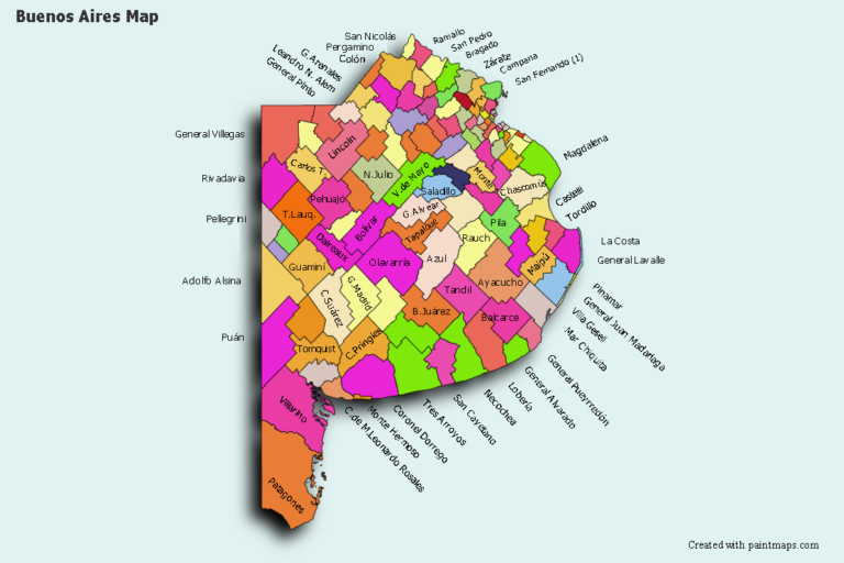 mapa de la provincia de buenos aires