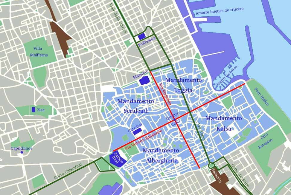 mapa de palermo viejo con puntos de interes