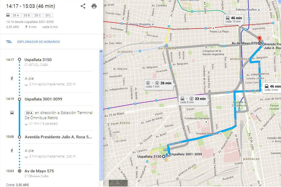 Cómo seguir en línea los buses de Buenos Aires fácilmente