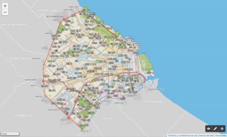 mapa del transporte publico en buenos aires