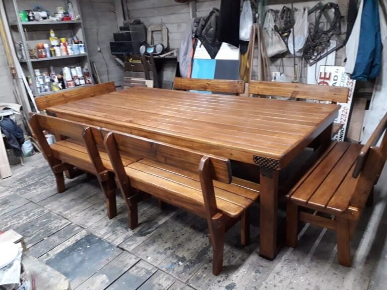 Qué tipo de mesa para quincho con bancos es la más adecuada 25 mesa rustica con bancos en un quincho