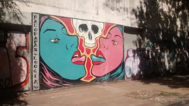 mural colorido en la ciudad de la plata