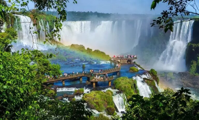 paisaje de las cataratas del iguazu