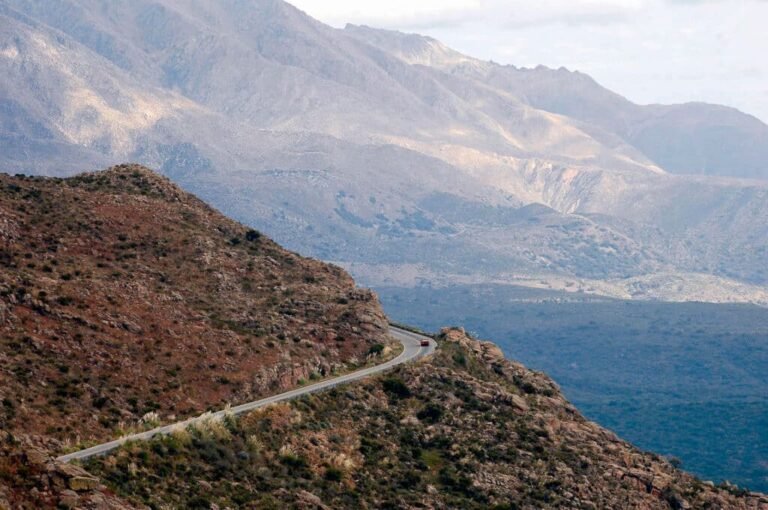 Dónde encontrar información sobre el trayecto de Córdoba a Merlo por Altas Cumbres 24 paisaje montanoso de altas cumbres