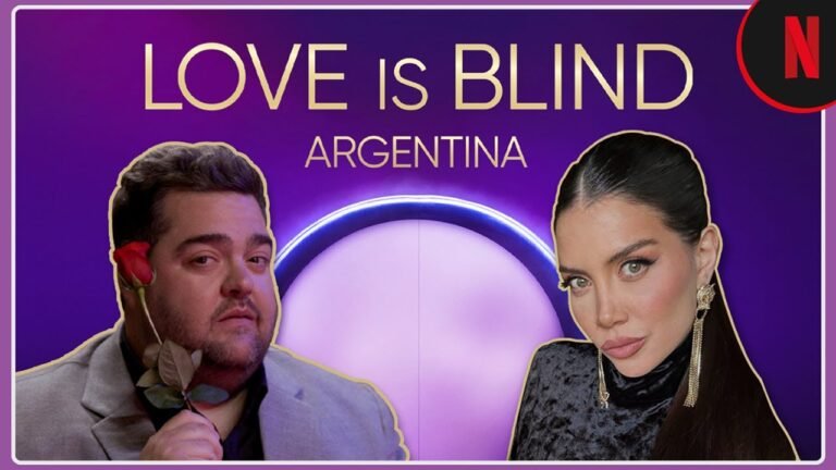 pareja en un set de television argentino