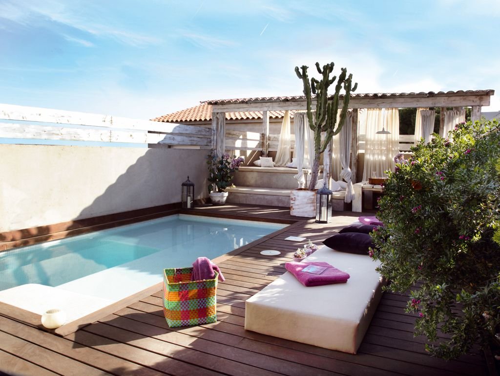 Cómo diseñar patios chicos con piletas de fibra que se vean bien 6 Cómo diseñar patios chicos con piletas de fibra que se vean bien