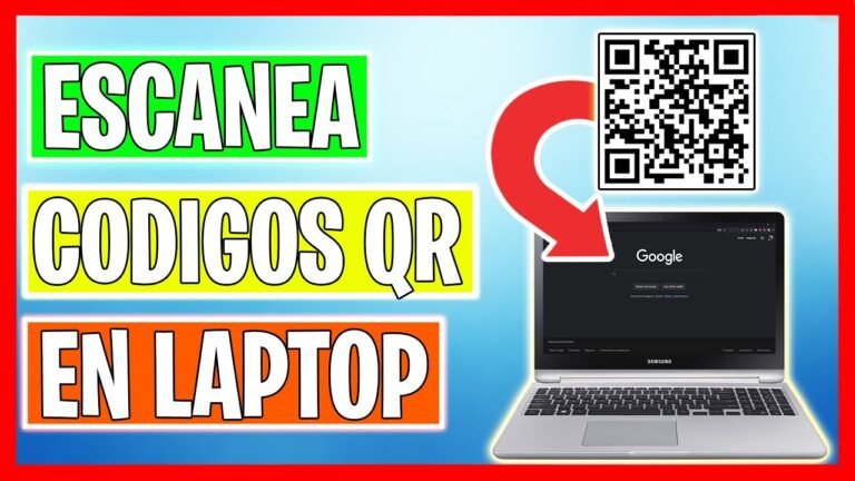 persona escaneando un codigo qr con laptop