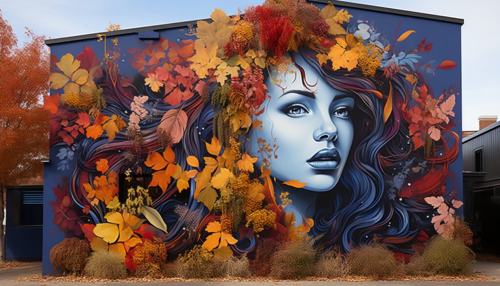 pintureria colorida en un entorno urbano