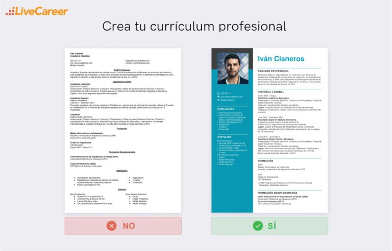 proceso de envio de curriculum vitae