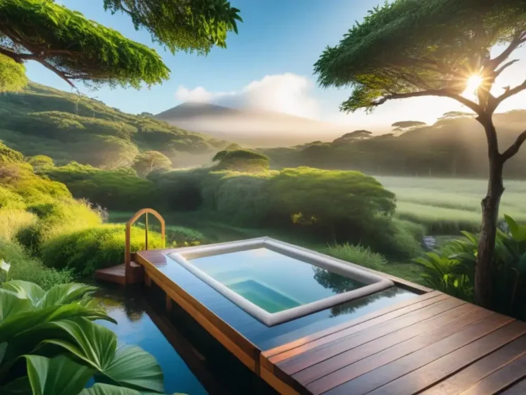 relajante spa en entorno natural