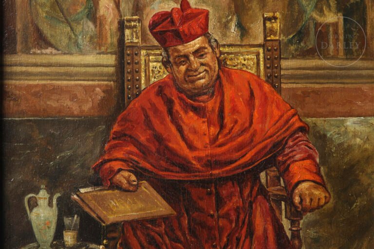 retrato de un cardenal del siglo xix