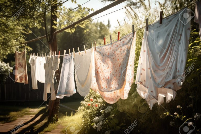 ropa fresca secandose al sol